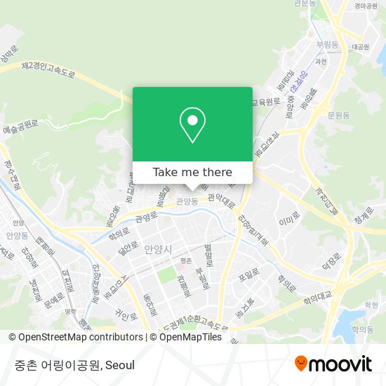 중촌 어링이공원 map