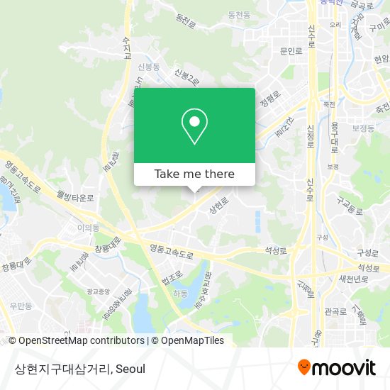 상현지구대삼거리 map