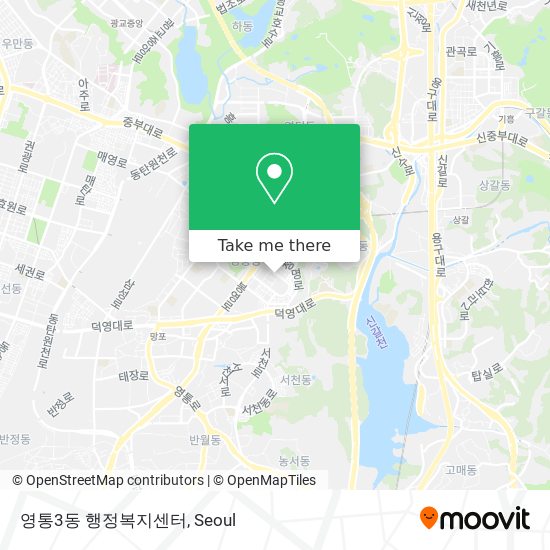 영통3동 행정복지센터 map