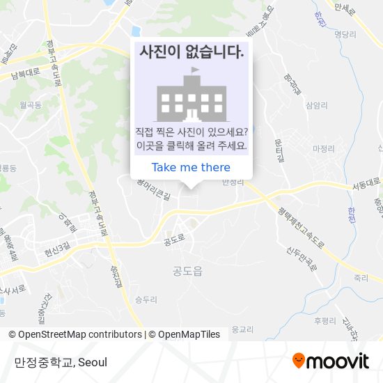 만정중학교 map