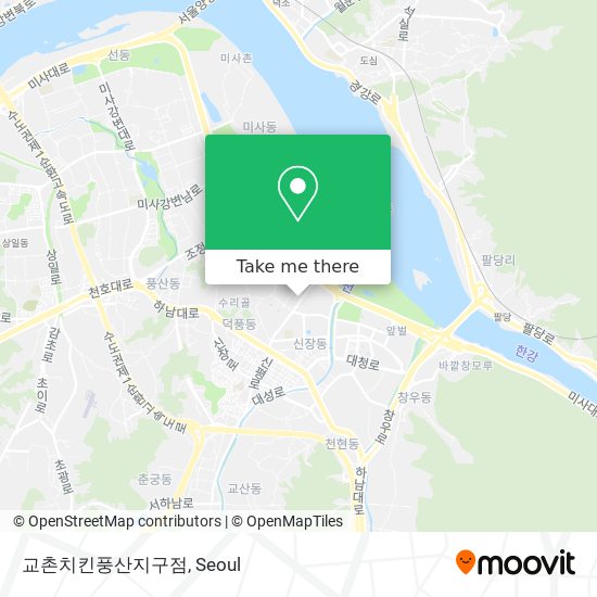 교촌치킨풍산지구점 map