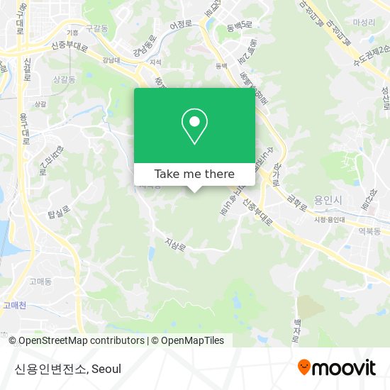 신용인변전소 map