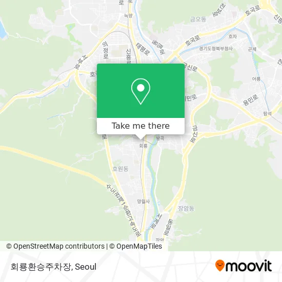 회룡환승주차장 map