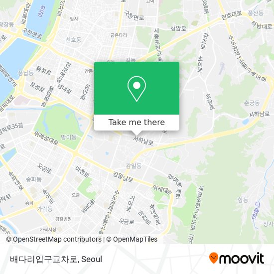 배다리입구교차로 map