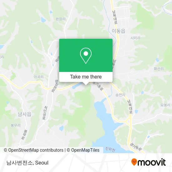 남사변전소 map
