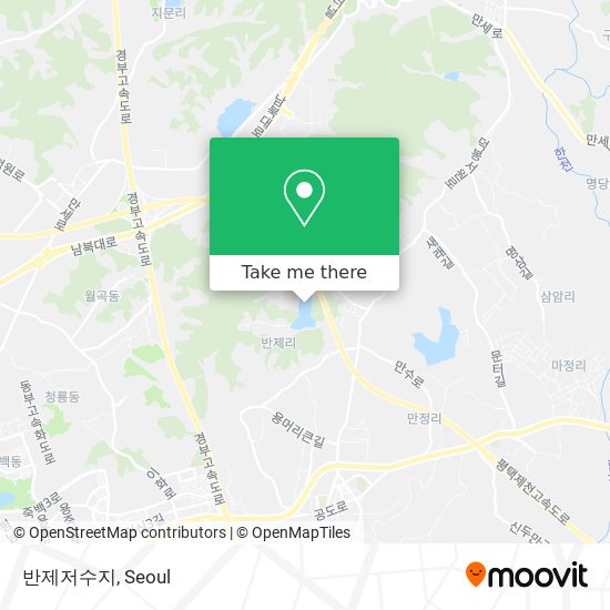 반제저수지 map