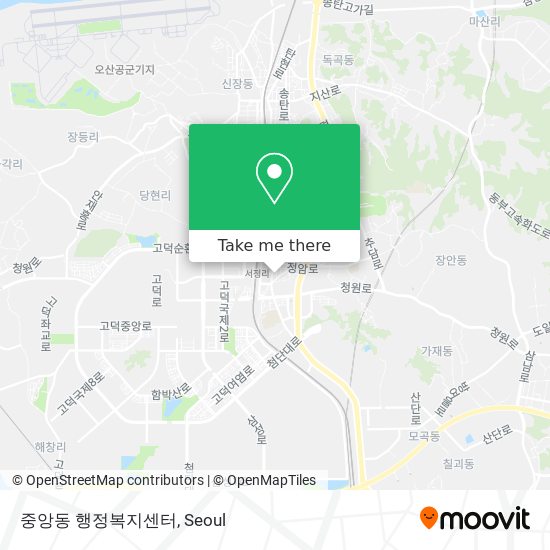 중앙동 행정복지센터 map