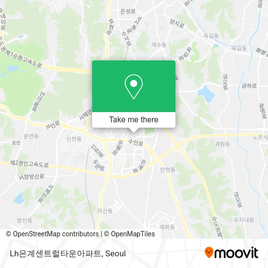 Lh은계센트럴타운아파트 map