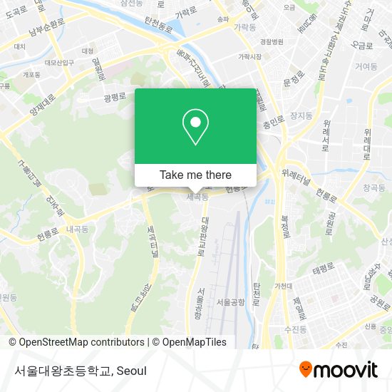 서울대왕초등학교 map