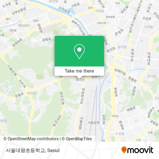 서울대왕초등학교 map
