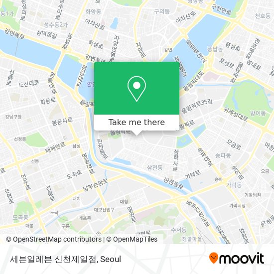 세븐일레븐 신천제일점 map