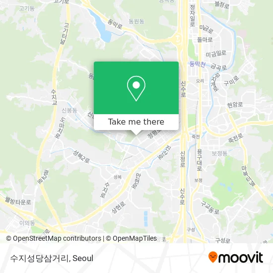 수지성당삼거리 map