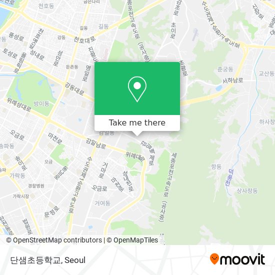 단샘초등학교 map