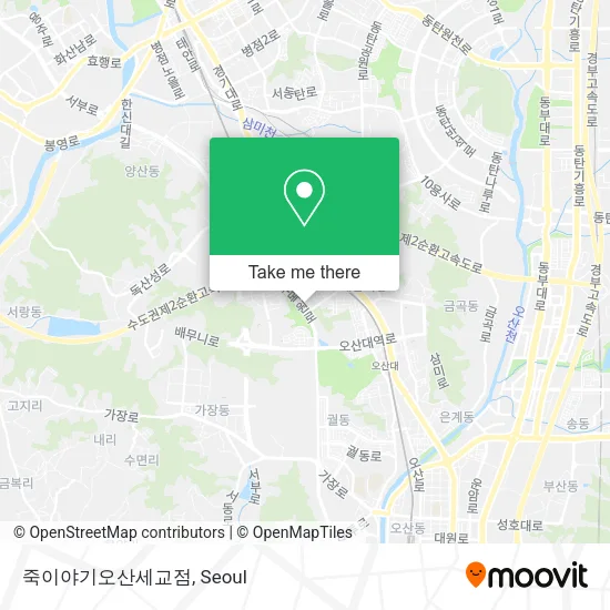 죽이야기오산세교점 map