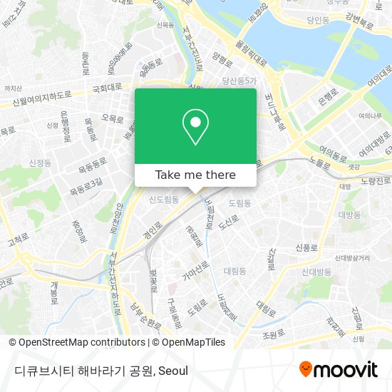 디큐브시티 해바라기 공원 map
