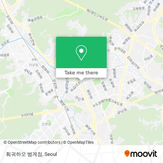 훠궈하오 범계점 map