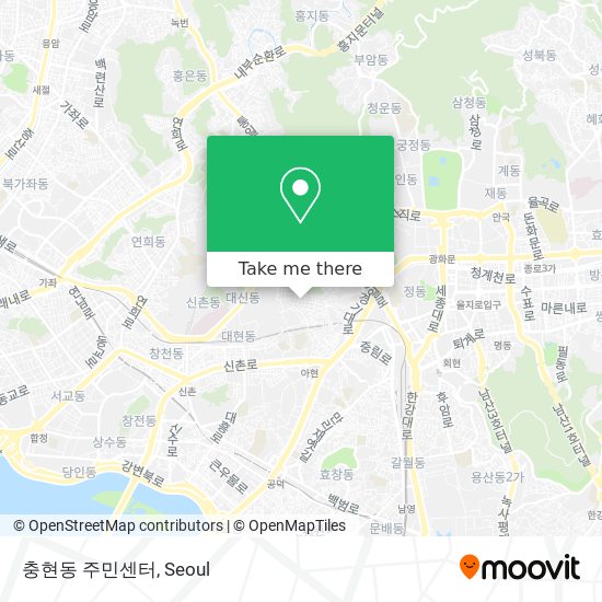 충현동 주민센터 map
