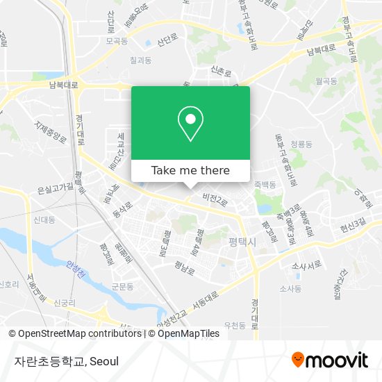 자란초등학교 map