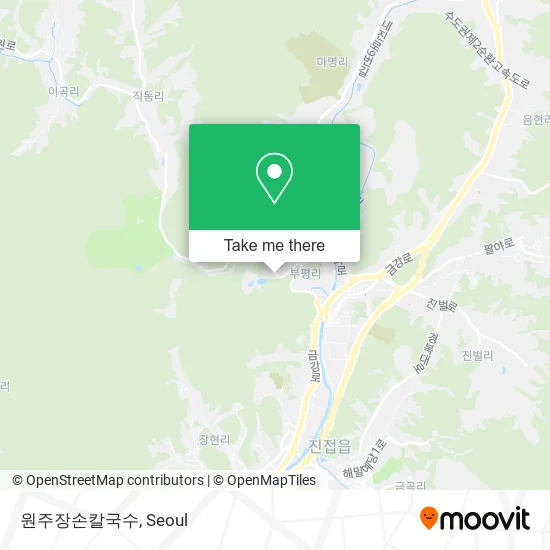 원주장손칼국수 map