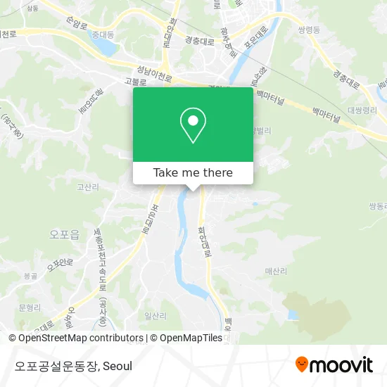 오포공설운동장 map