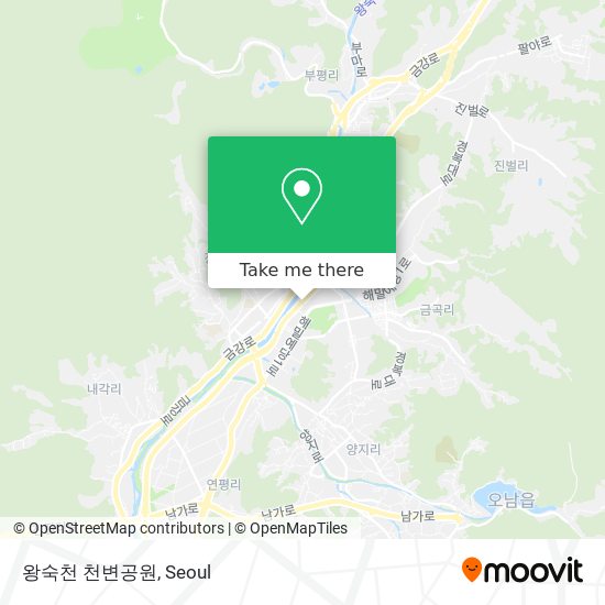 왕숙천 천변공원 map