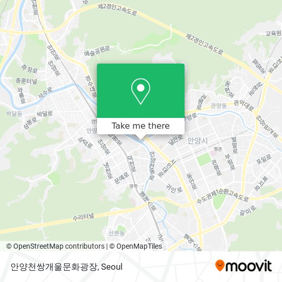 안양천쌍개울문화광장 map