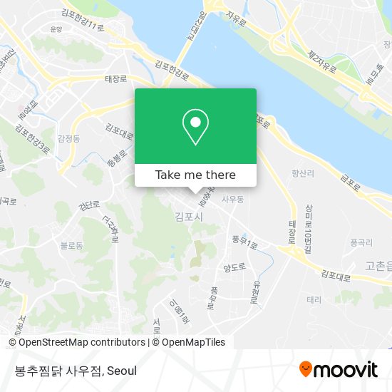 봉추찜닭 사우점 map