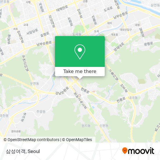 삼성여객 map