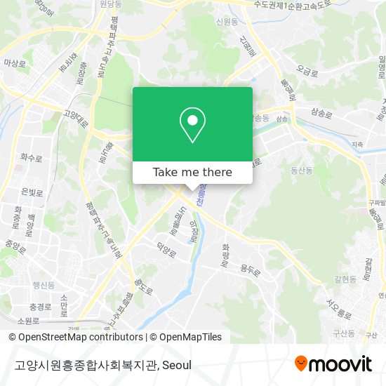 고양시원흥종합사회복지관 map