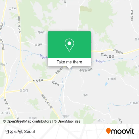안성식당 map