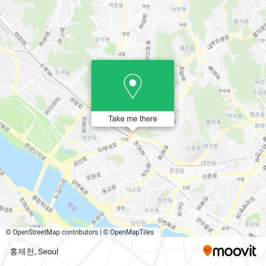 홍제천 map