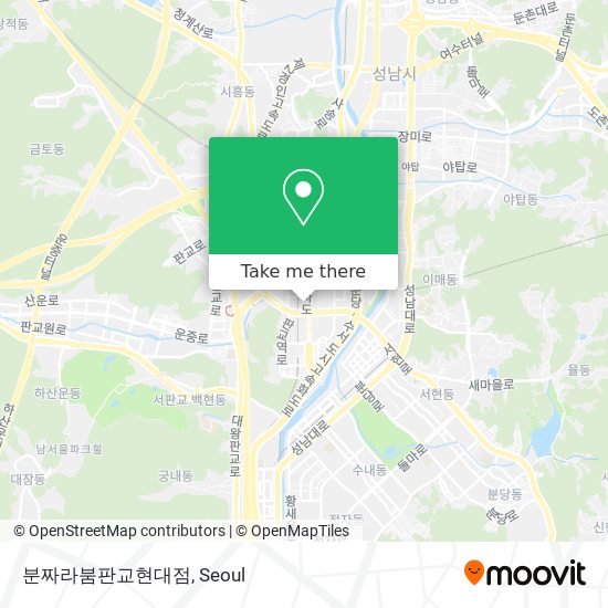 분짜라붐판교현대점 map