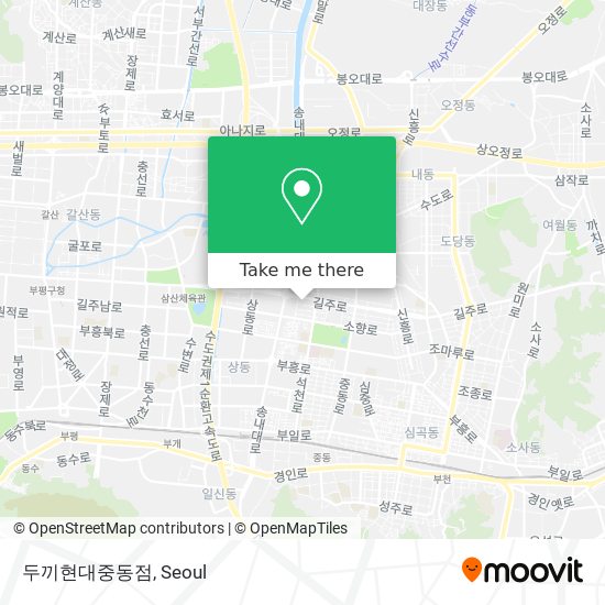 두끼현대중동점 map