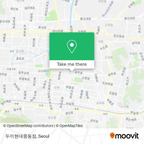 두끼현대중동점 map