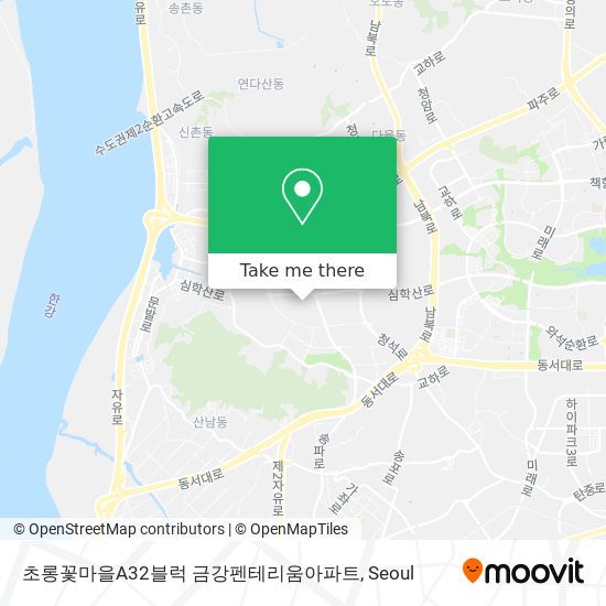 초롱꽃마을A32블럭 금강펜테리움아파트 map