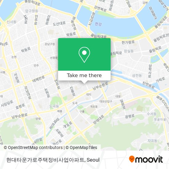 현대타운가로주택정비사업아파트 map