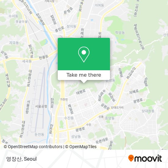 영장산 map