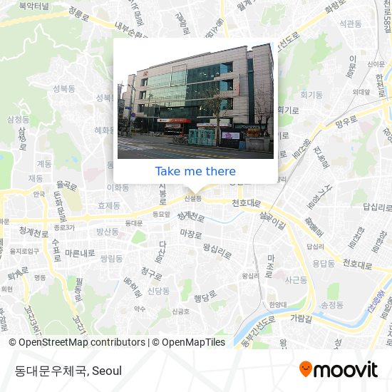 동대문우체국 map