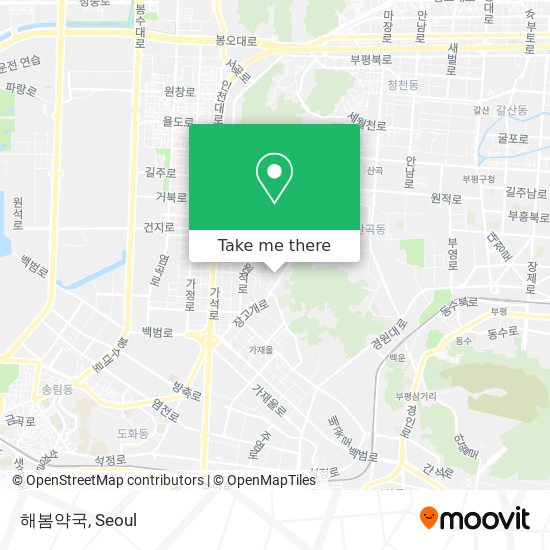 해봄약국 map