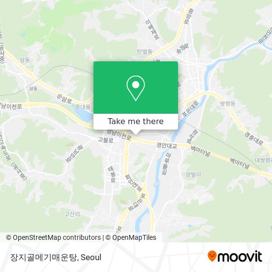 장지골메기매운탕 map