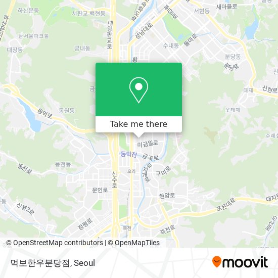 먹보한우분당점 map