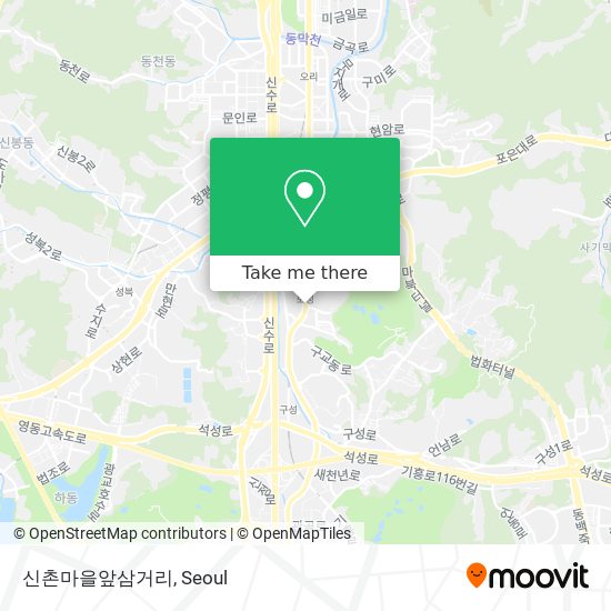 신촌마을앞삼거리 map