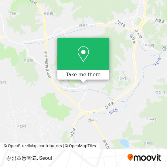 송삼초등학교 map