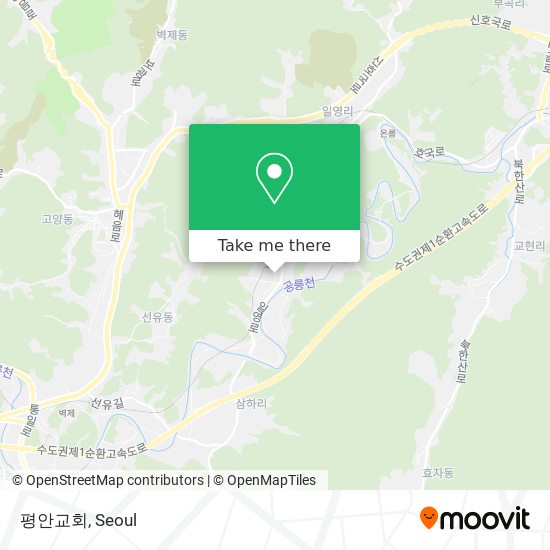 평안교회 map
