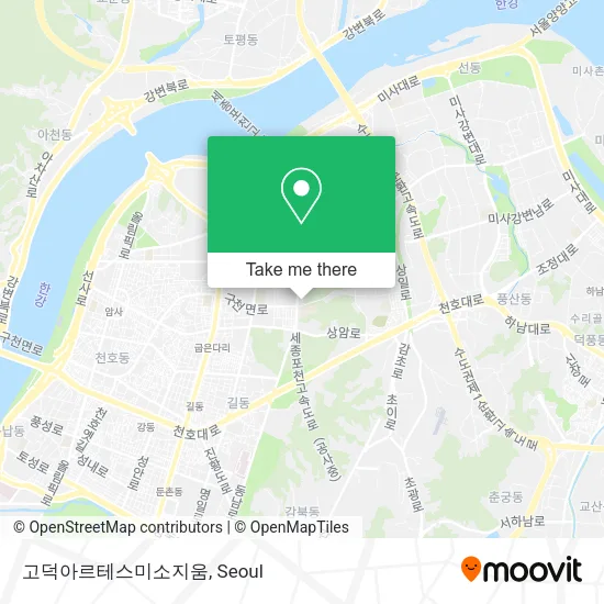 고덕아르테스미소지움 map
