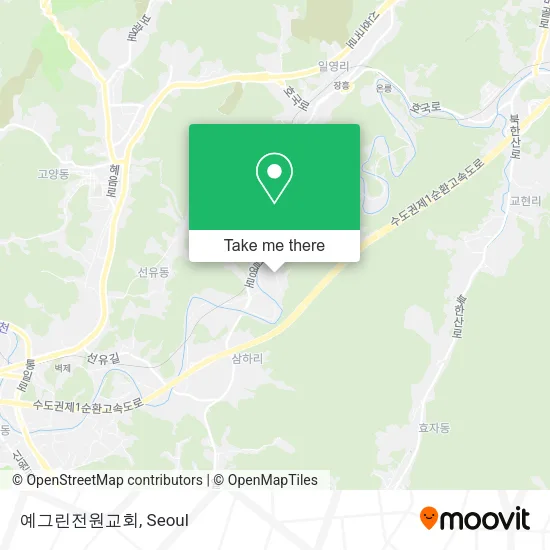 예그린전원교회 map