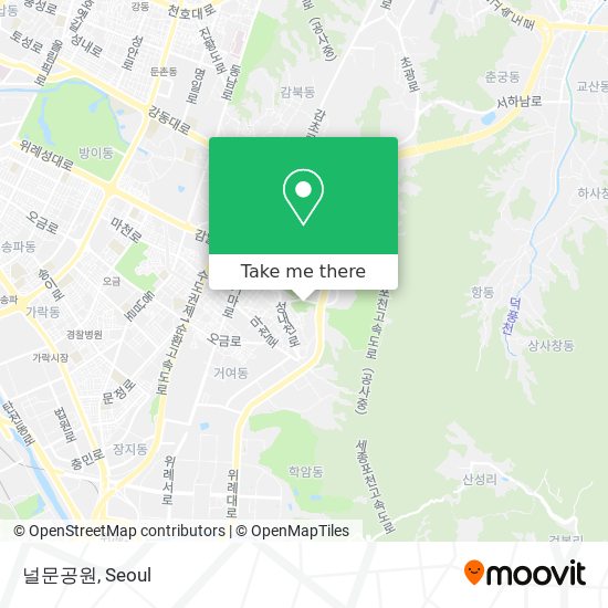 널문공원 map