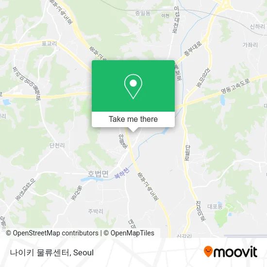 나이키 물류센터 map