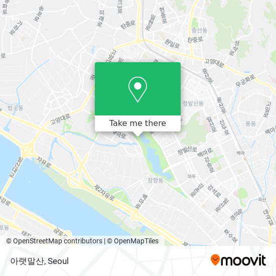아랫말산 map