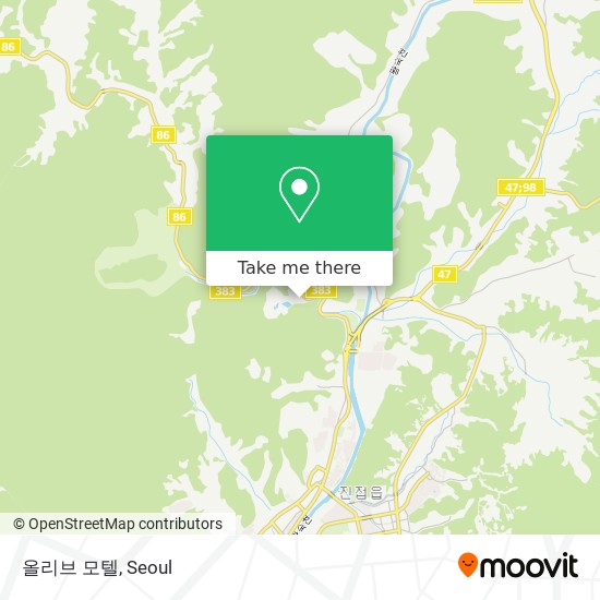 올리브 모텔 map